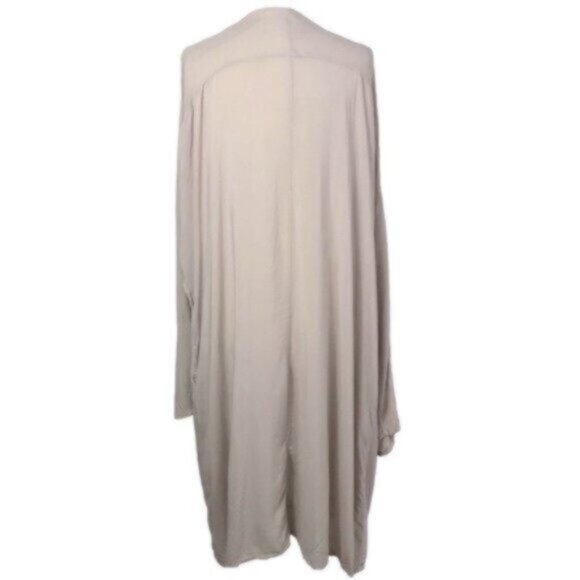 Listicle Cream Kimono Sleeve Wrap Tie Duster Large - Picture 5 of 9